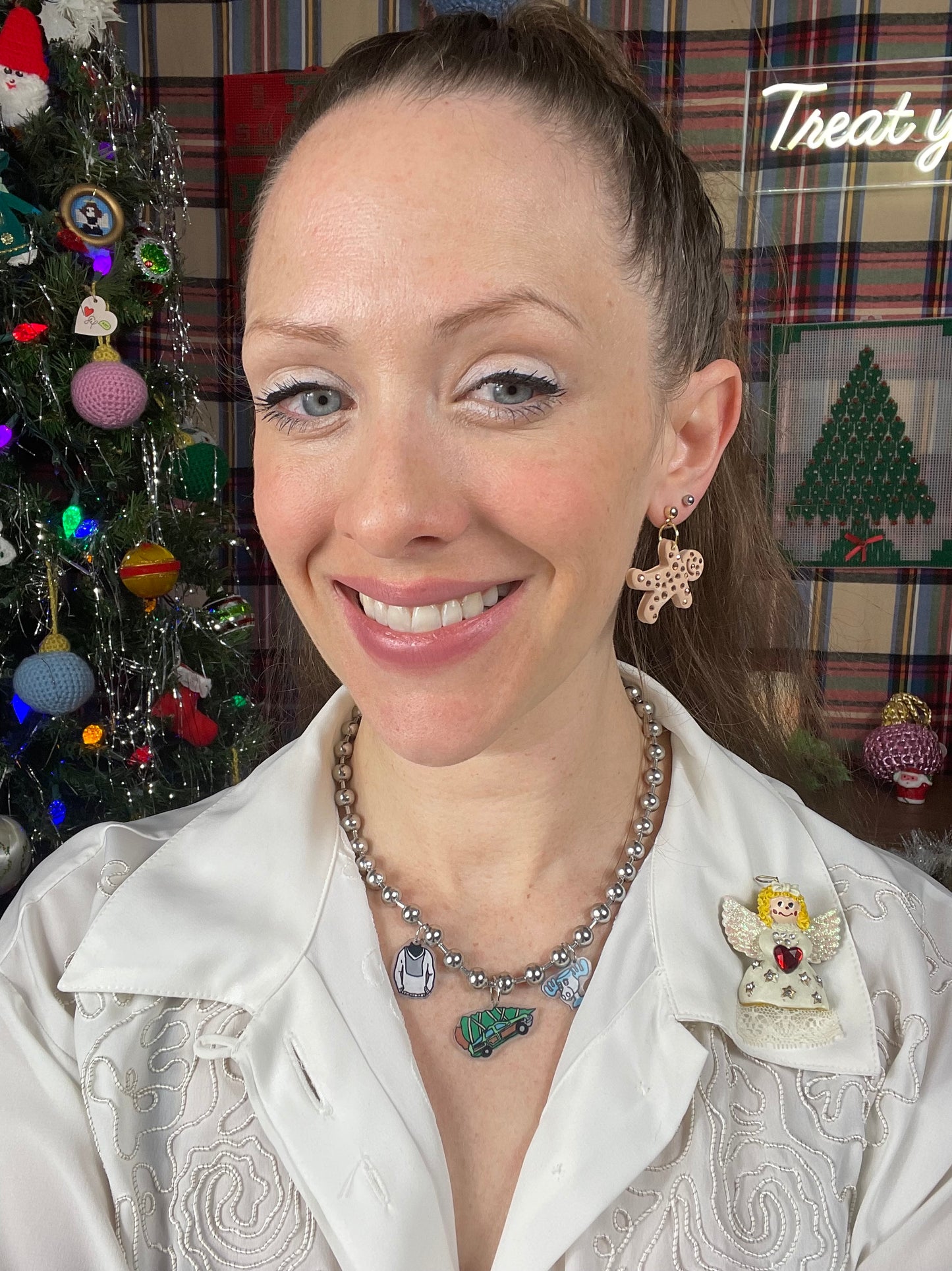 Gingerbread Man earrings