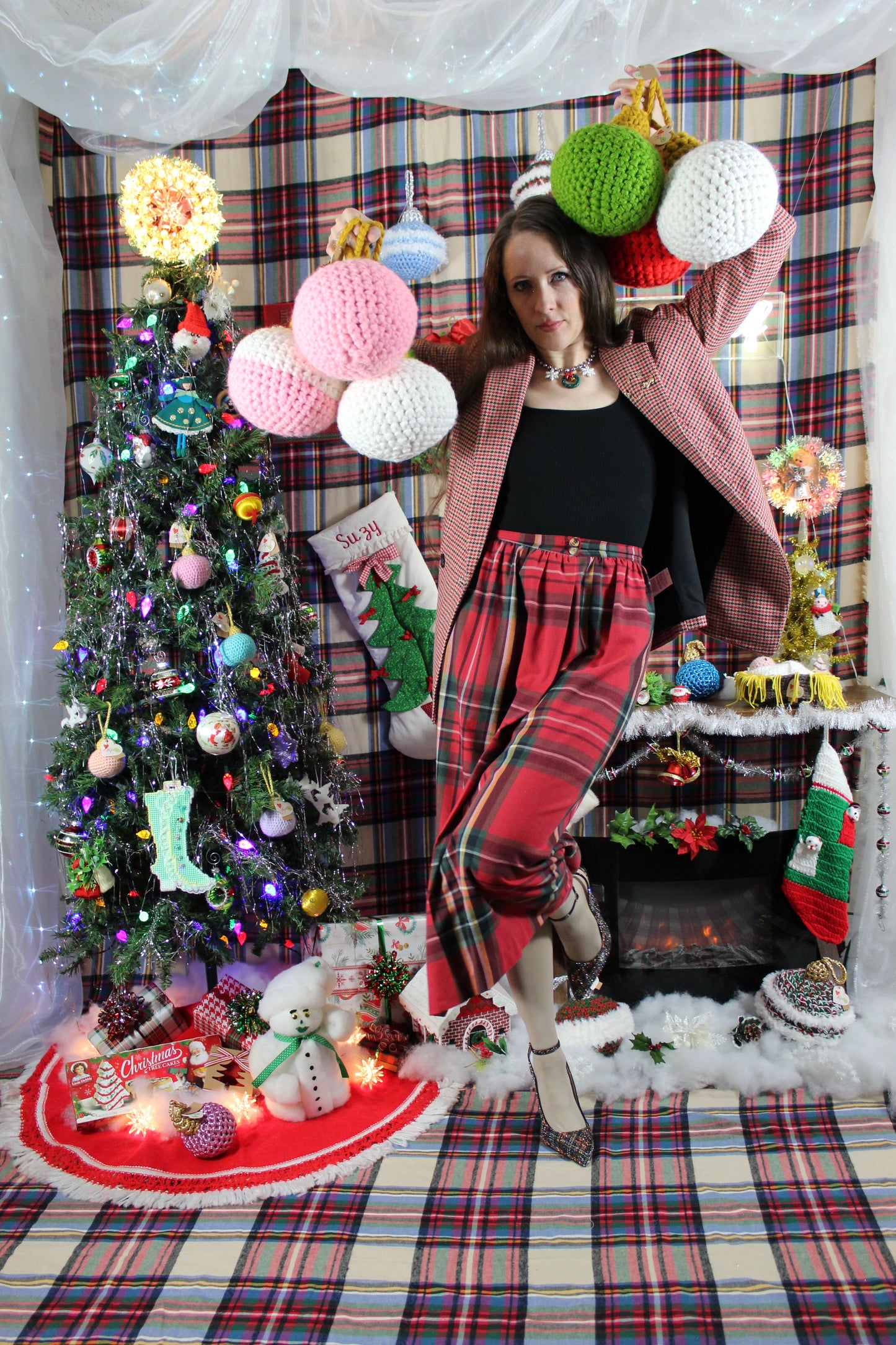 Oversized Wool Ornament - White (Large)