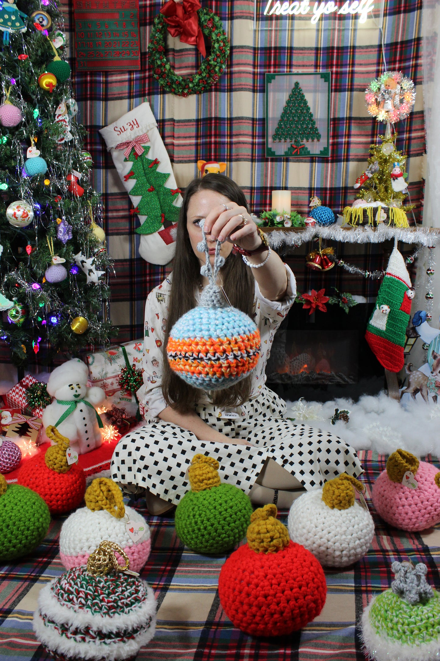 Y2K Era Christmas Ornament - Blue (large)