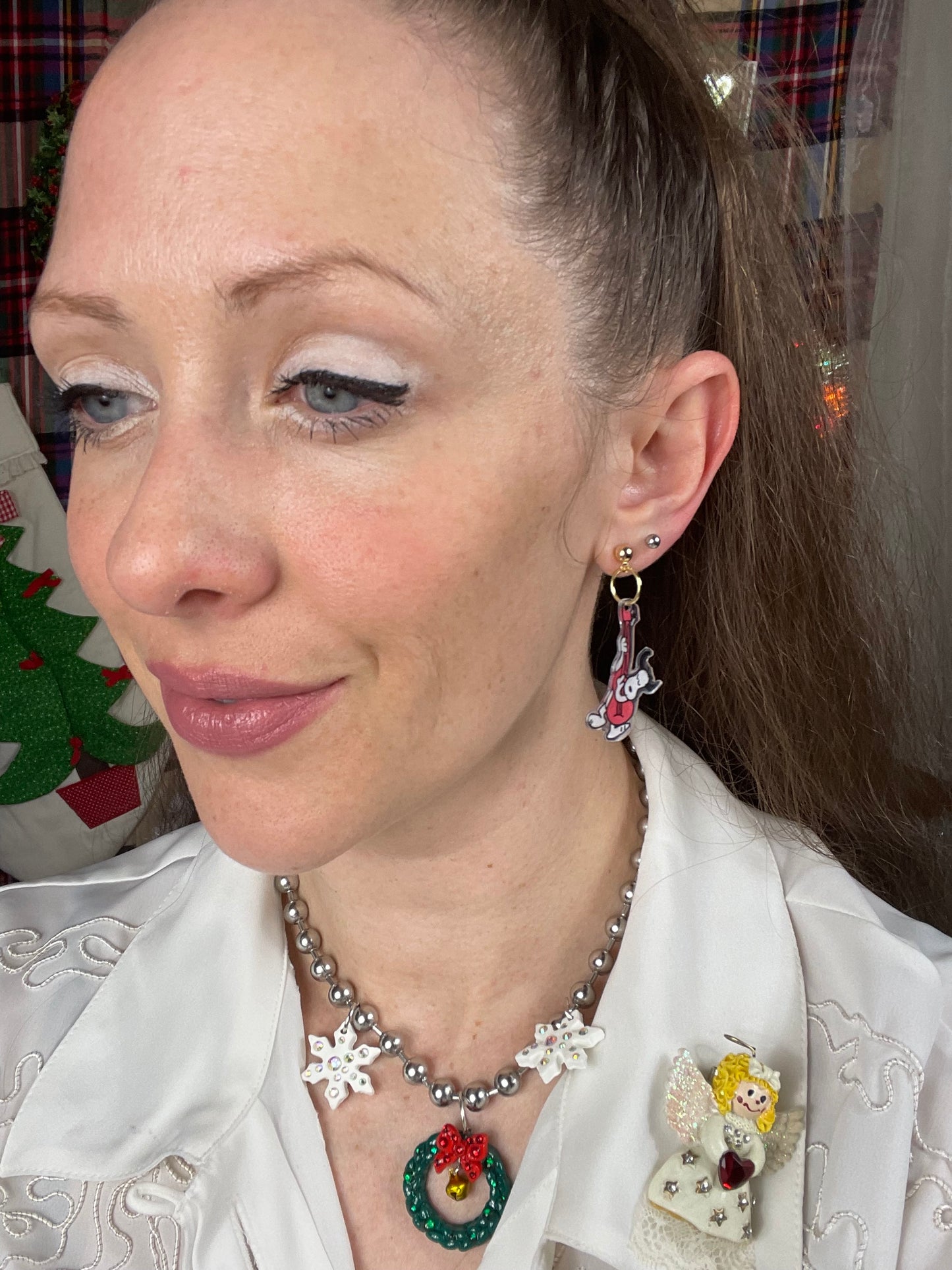 Snoopy & Schroeder Instrument earrings