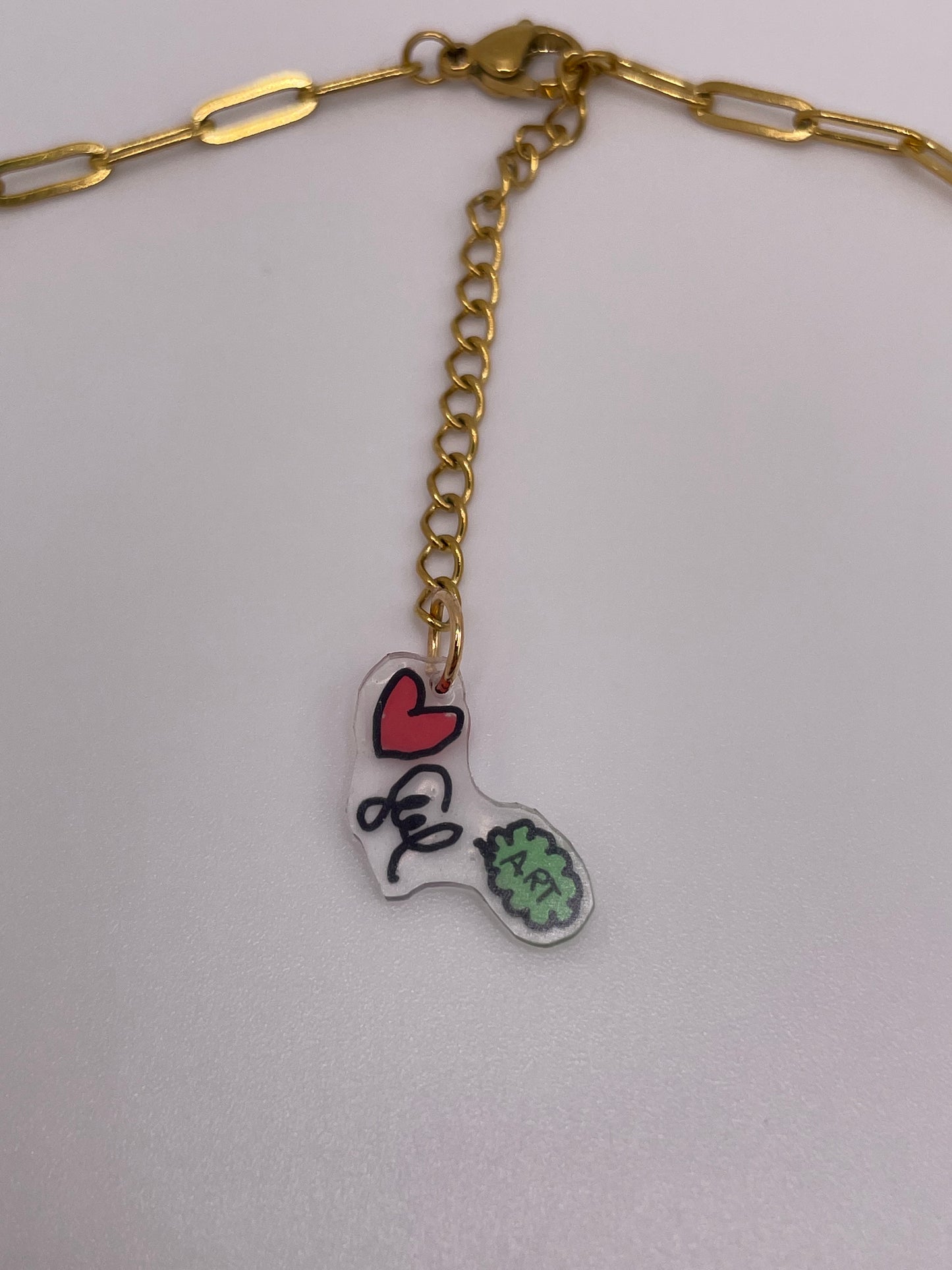 Paperclip Necklace - Retro Santa