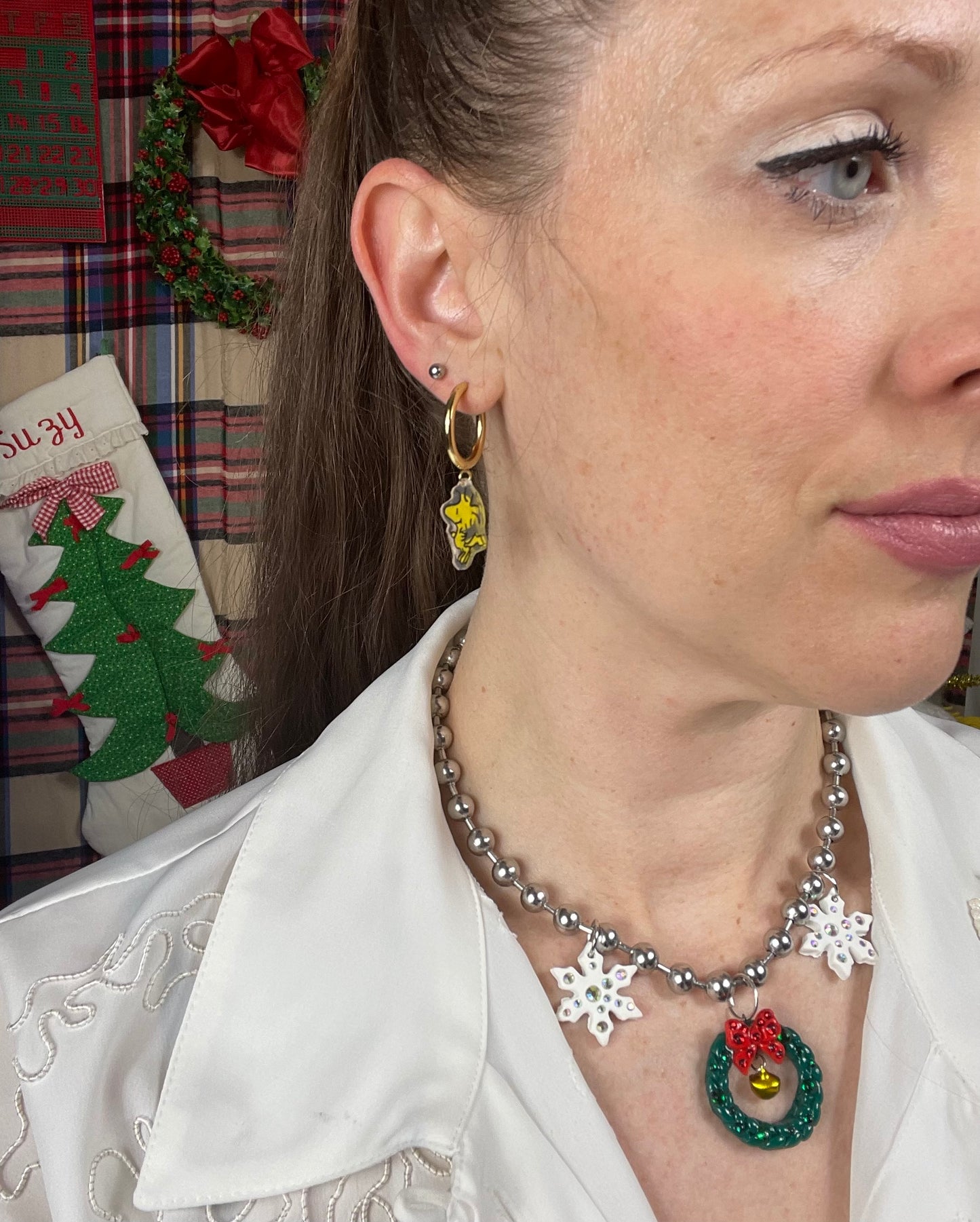 Snoopy & Woodstock Happy earrings