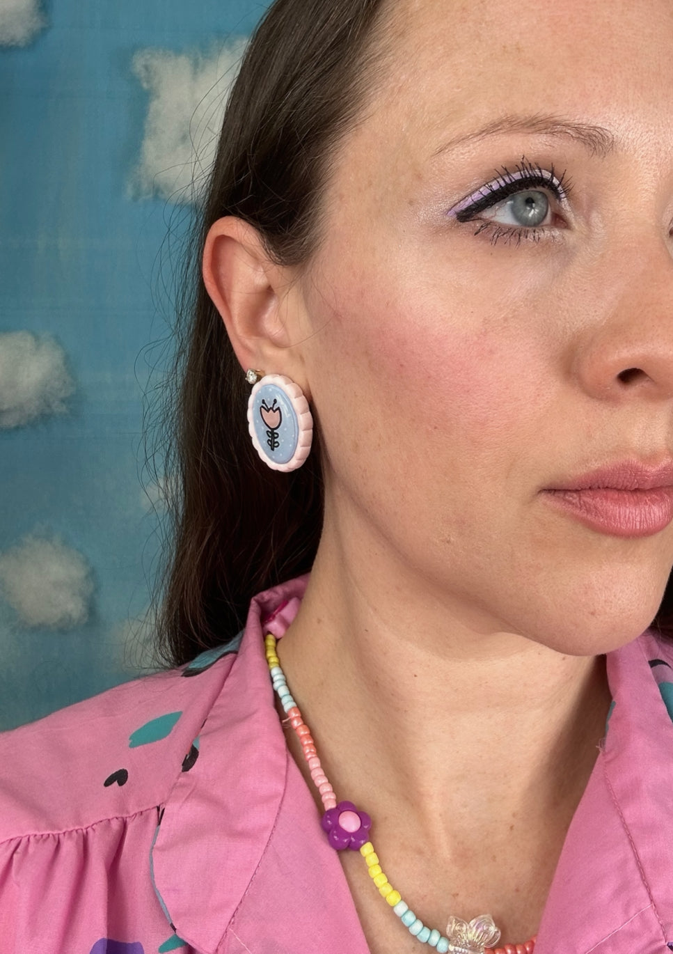 Spring Flower Earrings - Multicolored