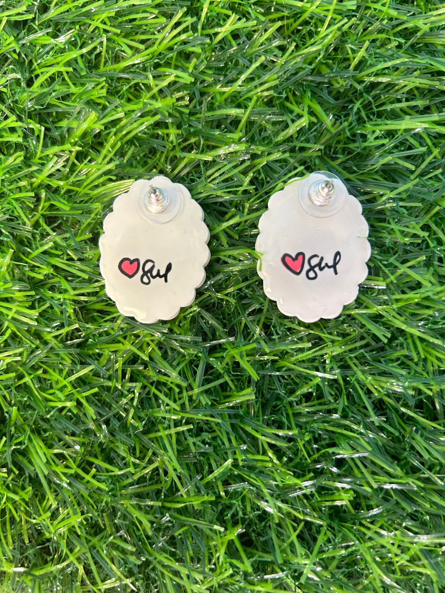 Spring Flower Earrings - Red Rose & Yellow Daisy