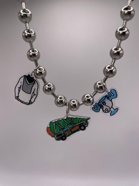 Y2K Era necklace - Christmas Vacation trio