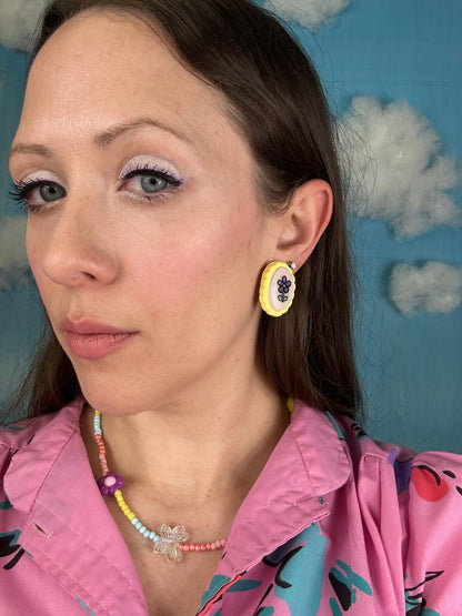 Spring Flower Earrings - Multicolored