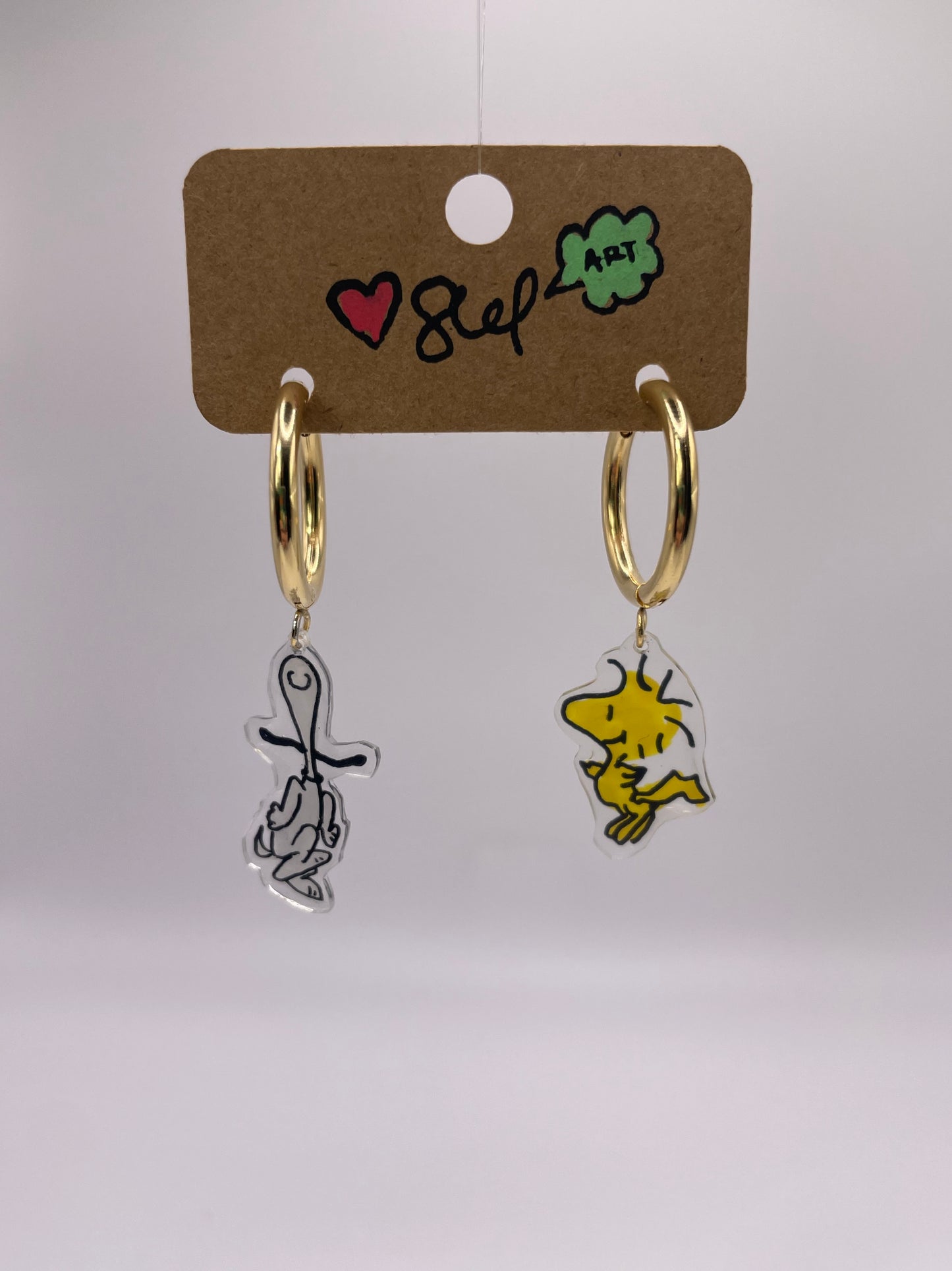 Snoopy & Woodstock Happy earrings