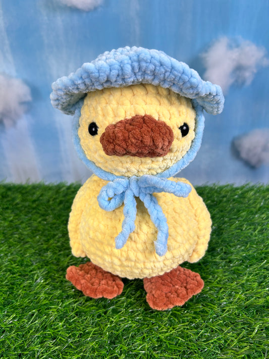 Crochet Yellow Ducky with Hat - Medium