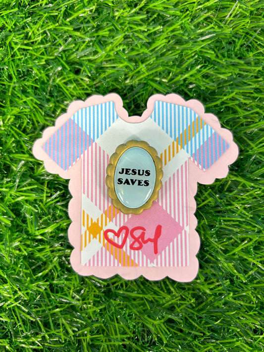 Jesus Saves Pin