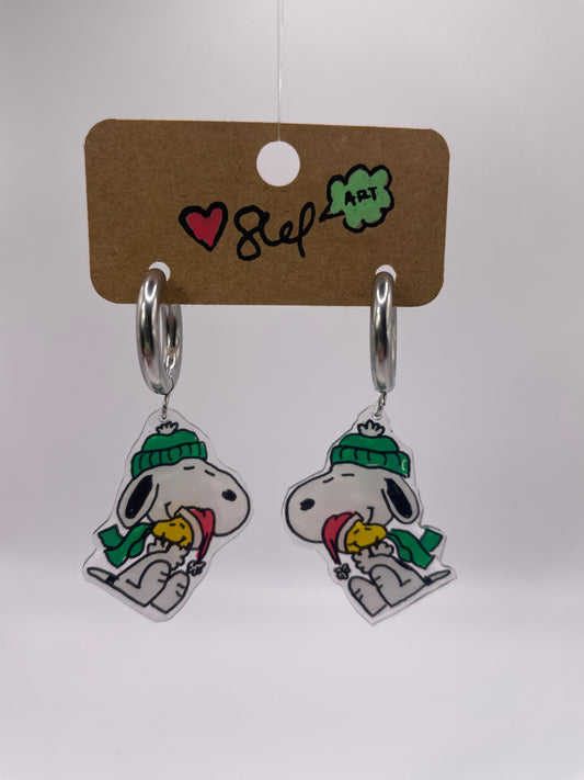 Snoopy & Woodstock Cozy earrings