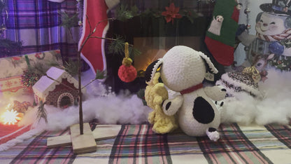 Snoopy & Woodstock plushies - (Large & Medium)